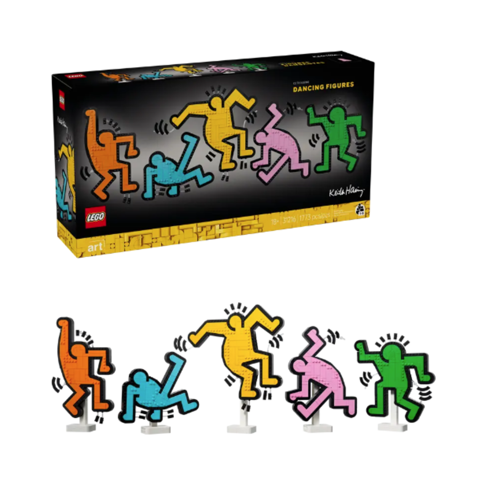 KEITH HARING DANCING FIGURES LEGO