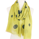 POLKA DOT SCARF OLIVE