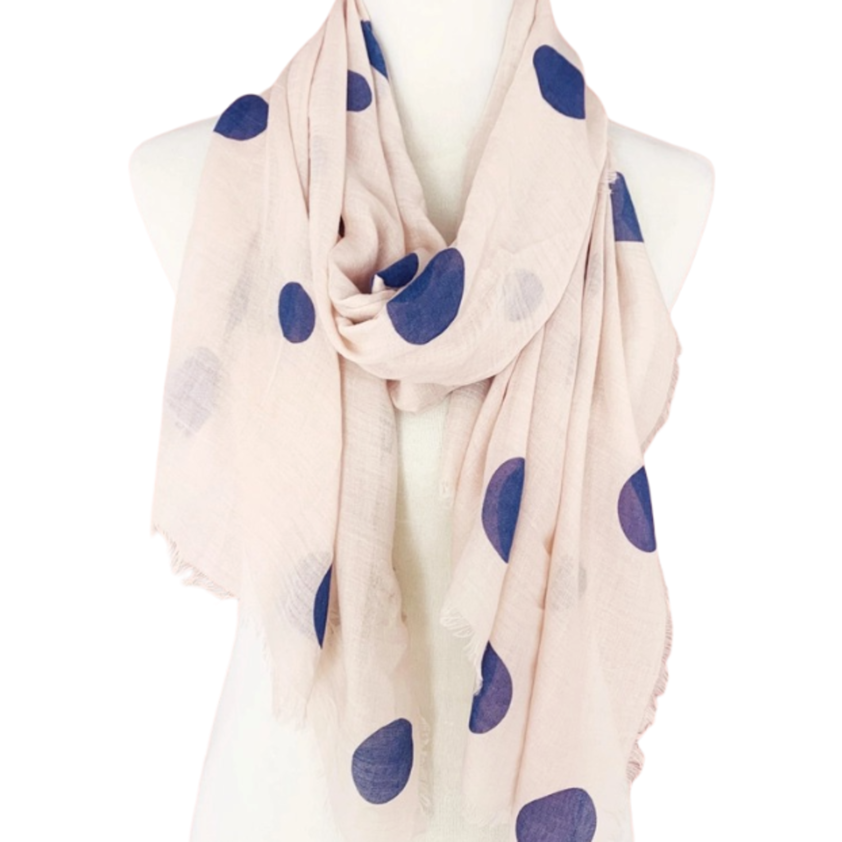 POLKA DOT SCARF PINK
