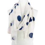 POLKA DOT SCARF BEIGE