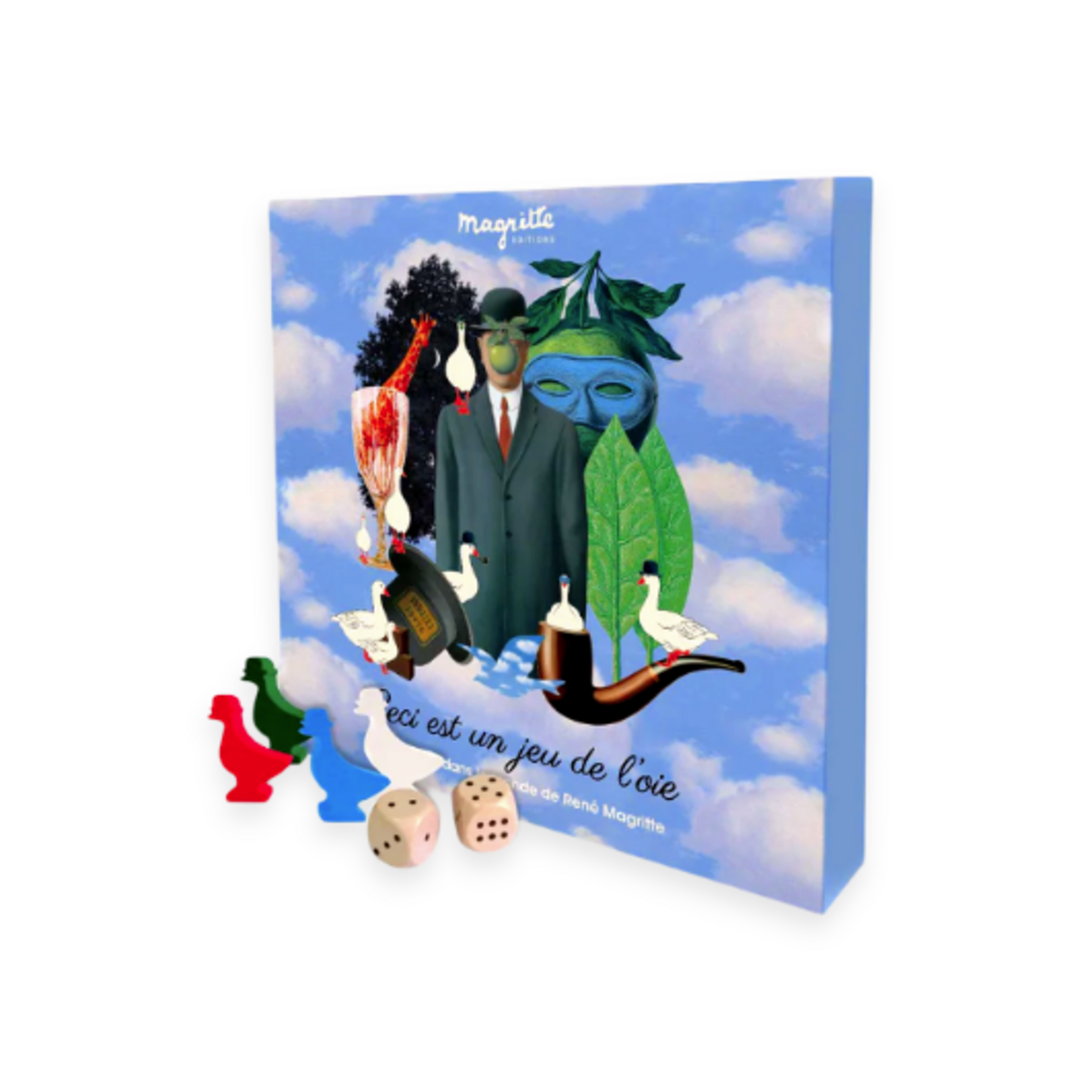 TODAY IS ART DAY MAGRITTES GAME OF THE GOOSE BY MON PETIT ART