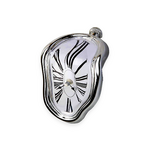 DALI MELTING DESK CLOCK SILVER