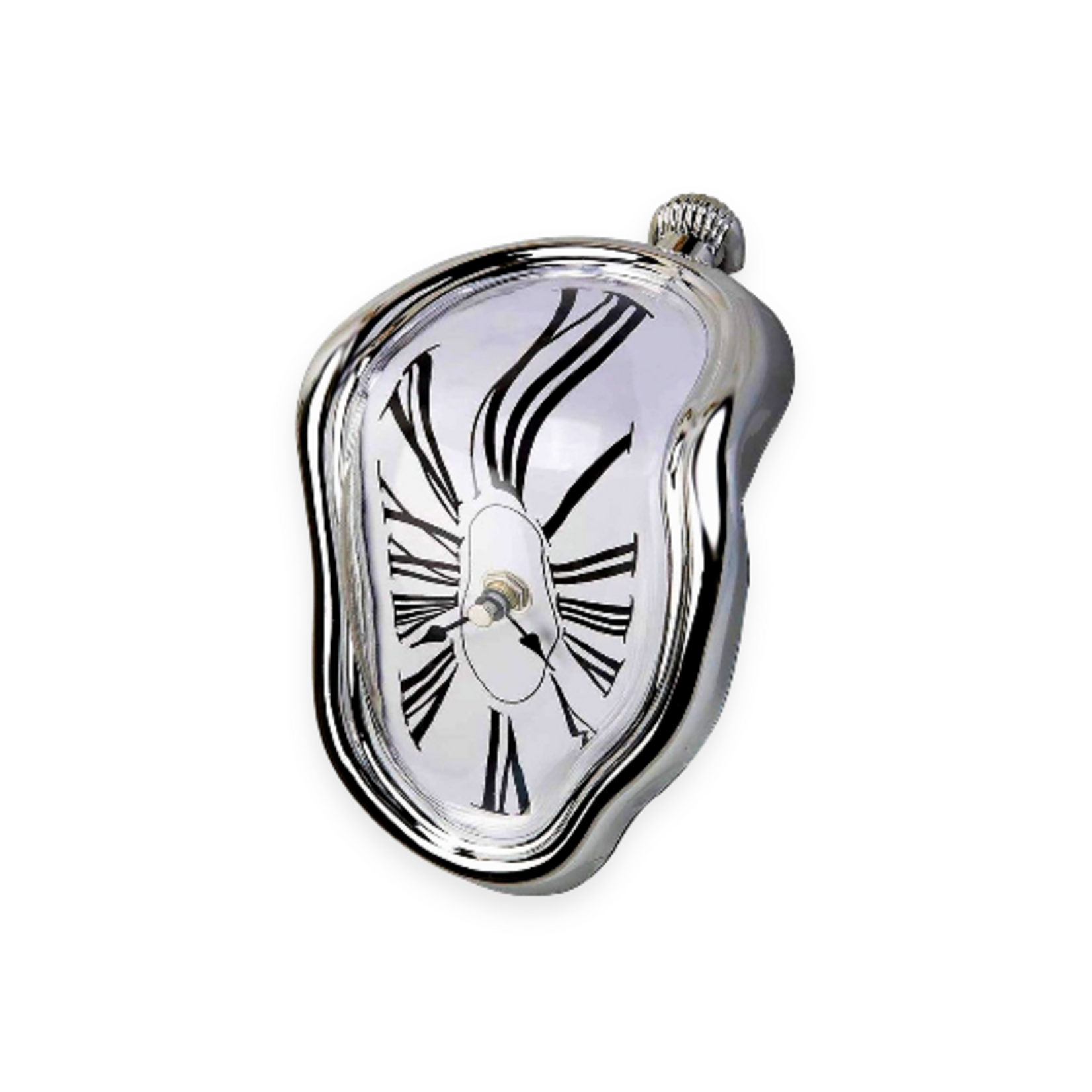 DALI MELTING DESK CLOCK SILVER