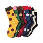 WOMENS POLKA DOT SOCKS RED