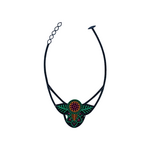 BOHEMIAN NECKLACE MUTI COLORED BLU