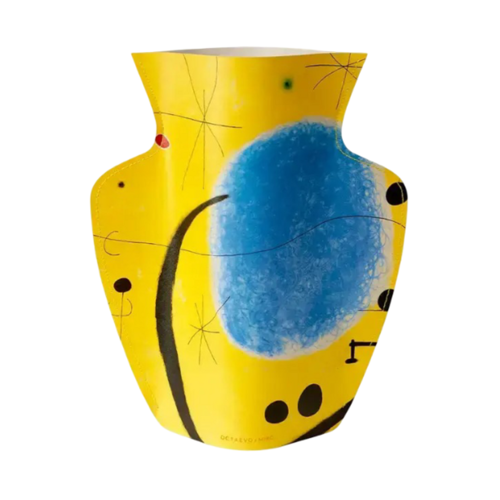 OCTAEVO MIRROR PAPER VASE YELLOW