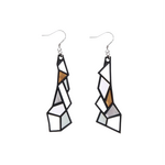 PRISM EARRINGS METALLIC