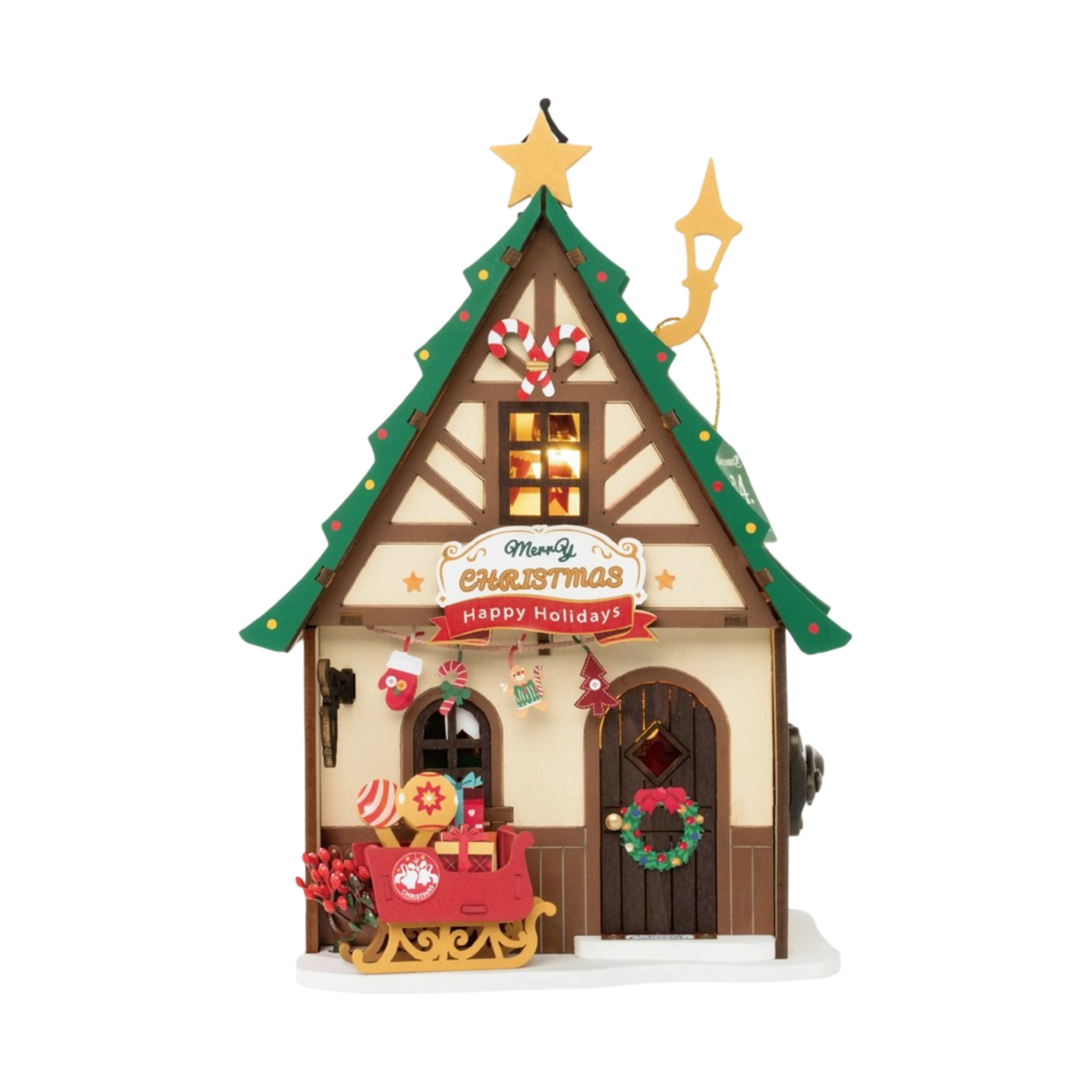 DS036 TWINKLING CHRISTMAS HOUSE DIY