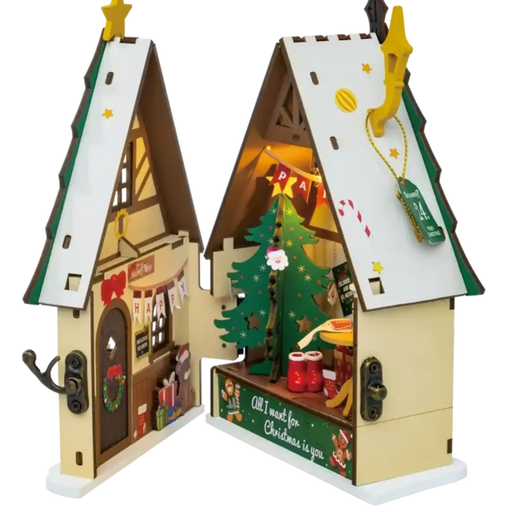DS036 TWINKLING CHRISTMAS HOUSE DIY
