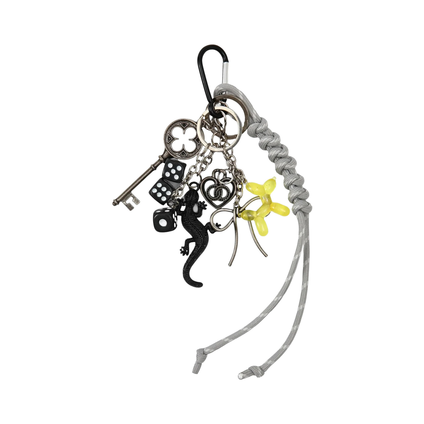 BAG CHARM SET GREY
