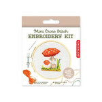 MINI CROSS STITCH EMBROIDERY KIT MUSHROOM