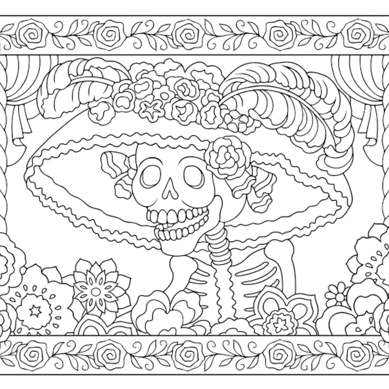 DAY OF THE DEAD COLORING BOOK