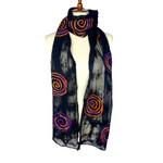 MIDNIGHT SPIRAL SCARF
