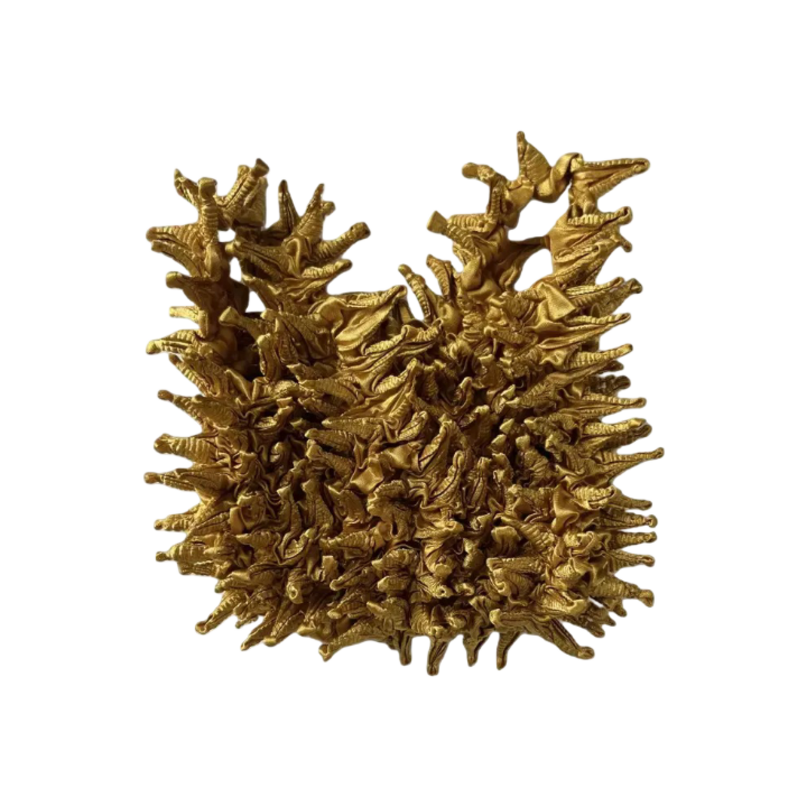 SATIN GOLD JAPANESE SHIBORI SMALL GIFT BAG ORGANIZER