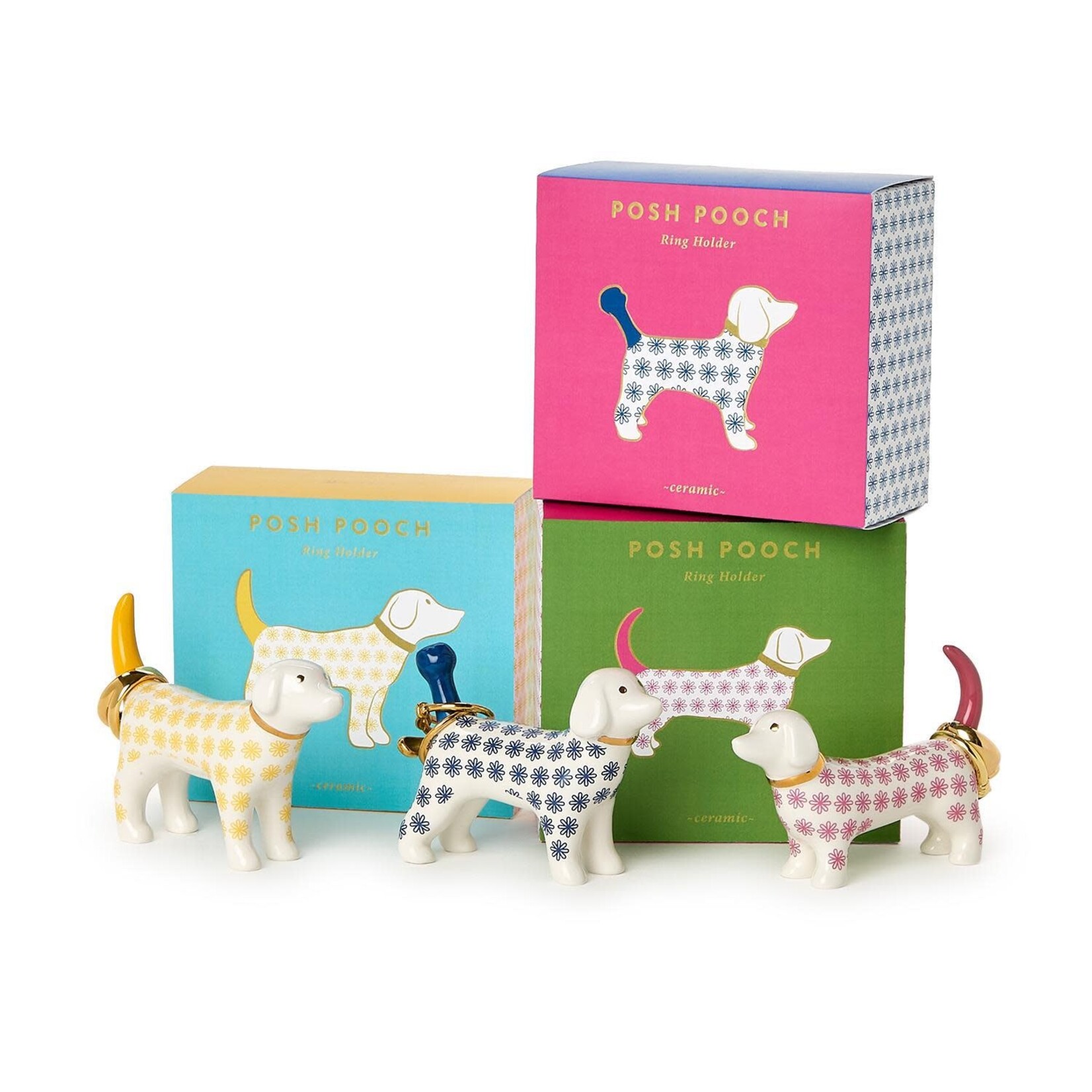 DOG CERAMIC RING HOLDER