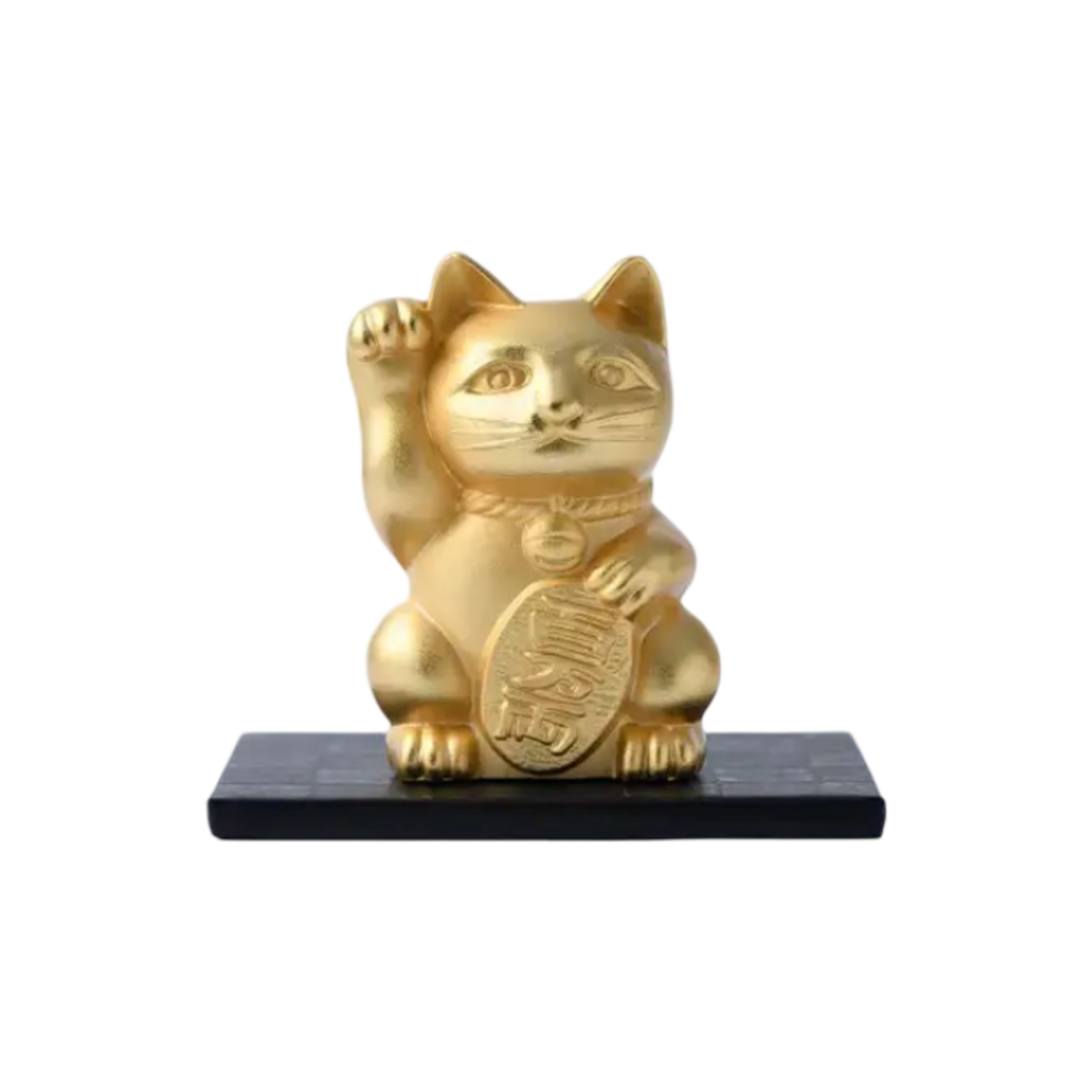 BECKONING CAT JAPANESE MANEKI NEKO GOLD