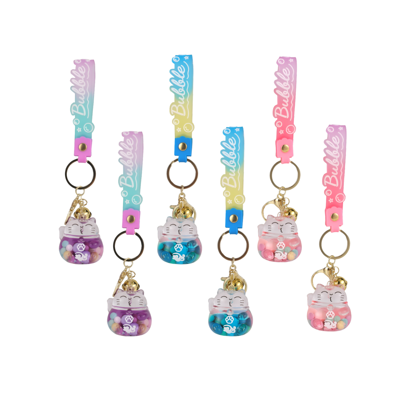 BUBBLE CAT KEYCHAIN ASSORTED