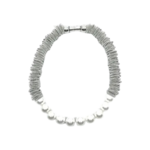 SILVER SPRING RING NKLACE W WHITE MOTHER OF PEARL