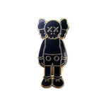 HYPEBEAST KAWS PIN BLK X GLD HARD ENAMEL PIN