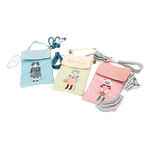 KUSUGURU JAPAN 3-WAY SILKY TOUCH MOBILE POUCH & CROSSBODY BAG PINK