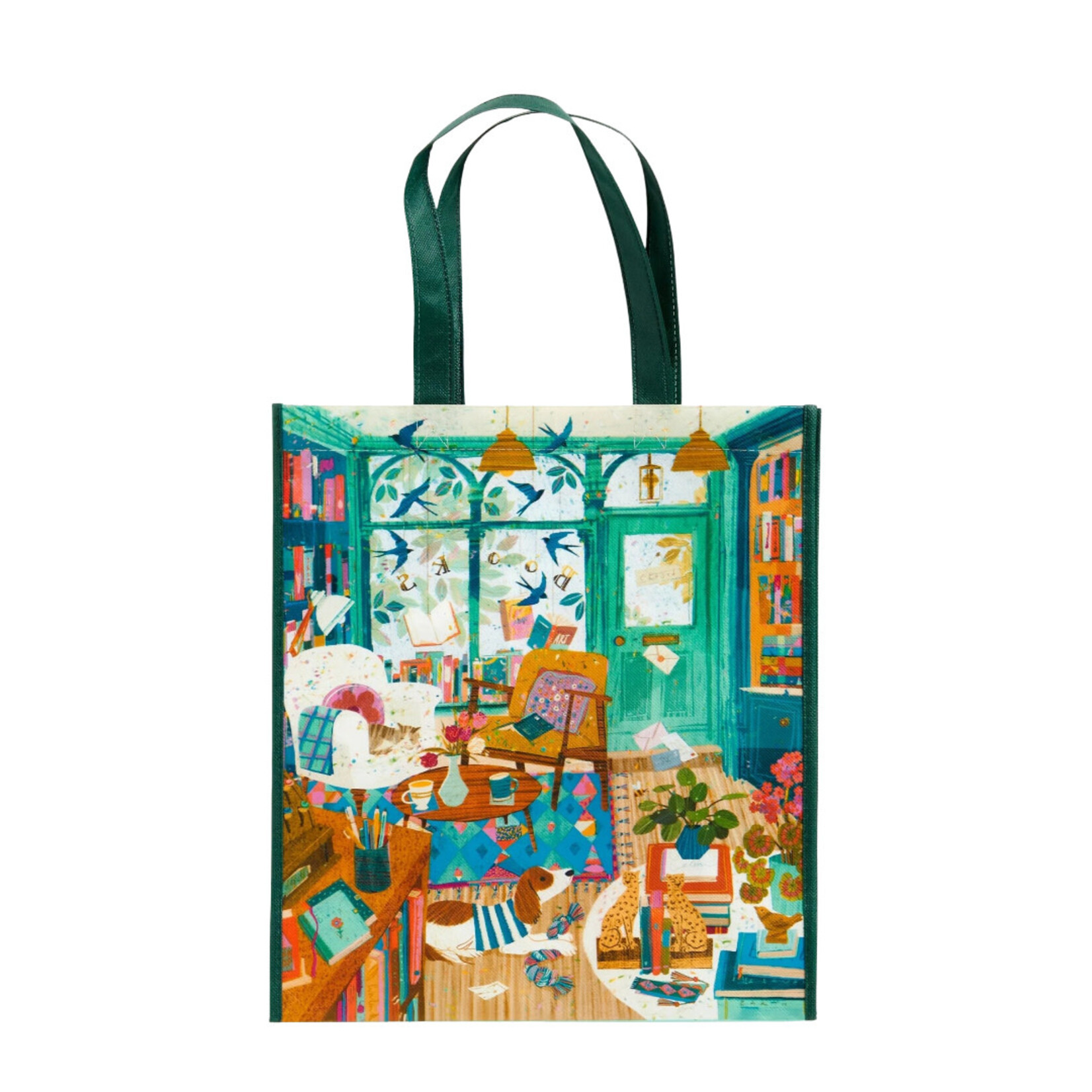 BOOKSHOP AFTERNOON REUSABLE SHOPPING BAG