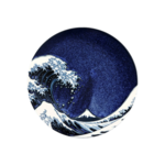 KANAGAAWA GREAT WAVE DINNER PLATE 10"