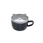 CAT DESIGN 7OZ COFFEE MUG WITH SAUCER