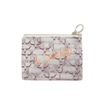 TEXAS COIN POUCH MAROON ORANGE
