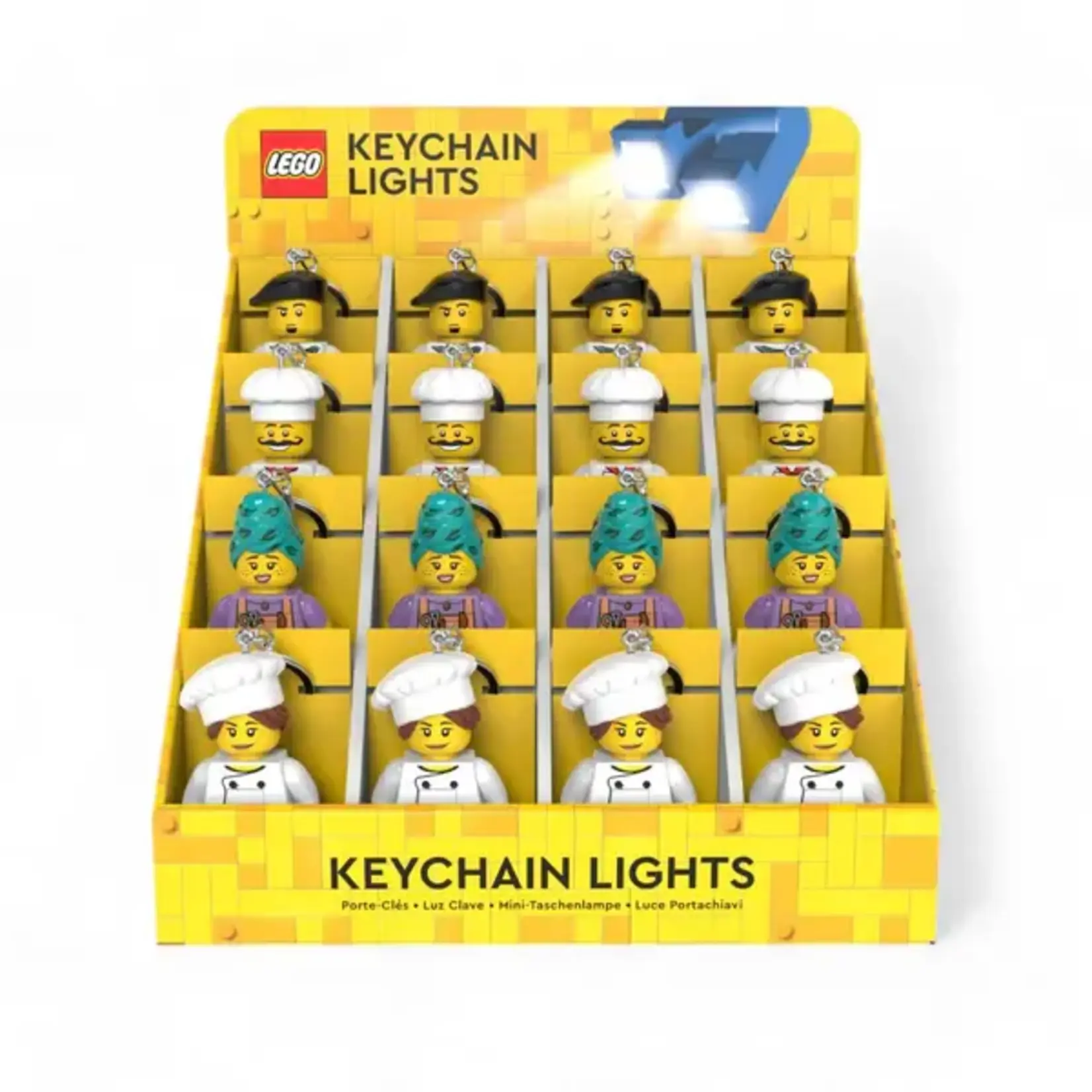 LEGO MINIFIGURES KEYCHAIN LIGHT ARTIST CHEFS