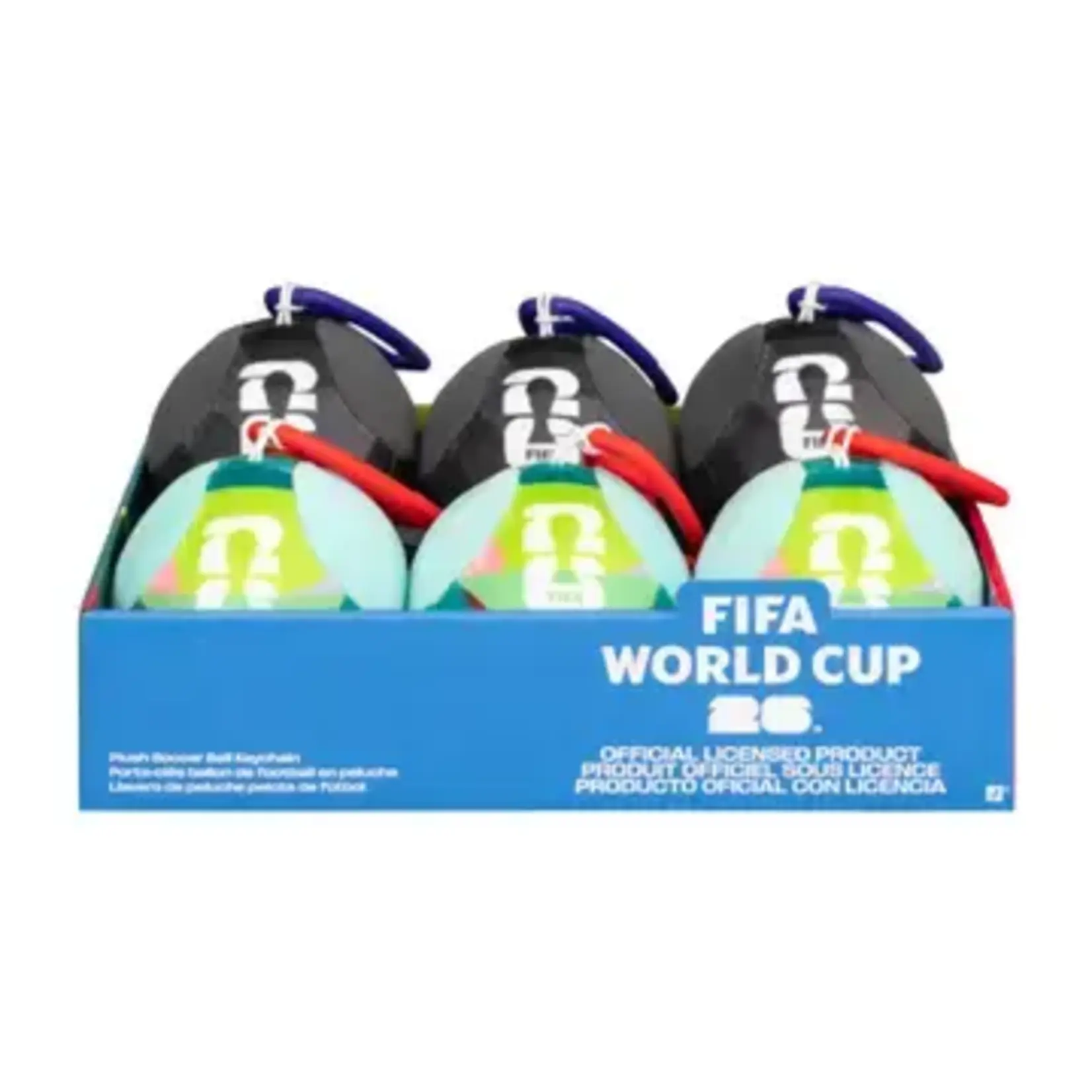WORLD CUP SOCCER PLUSH ASSORTED CLIP