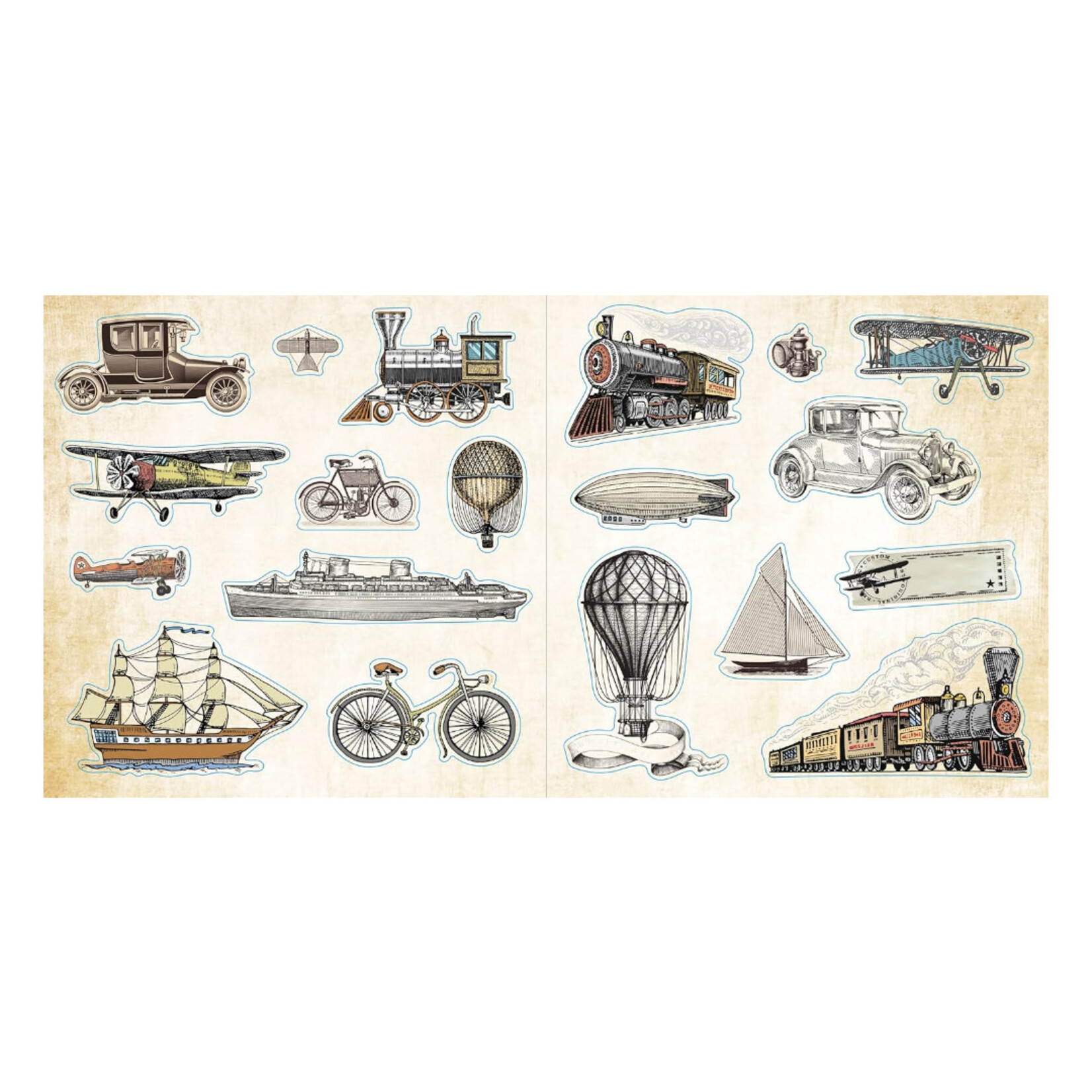 LOADS OF EPHEMERA STICKER BOOK