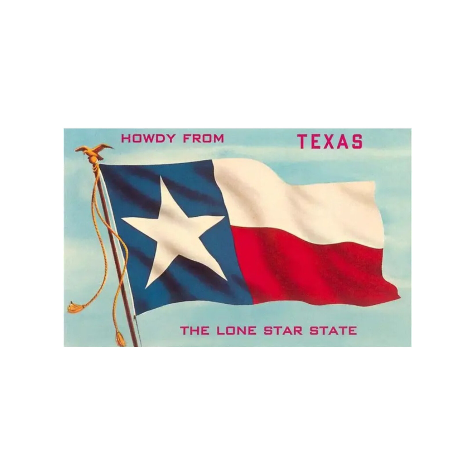FOUND IMAGES POSTCARD HOWDY FROM TEXAS