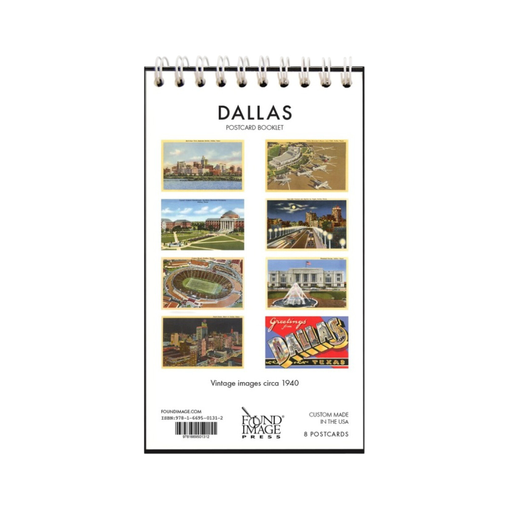 FOUND IMAGES DALLAS POSTCARD BOOKLET