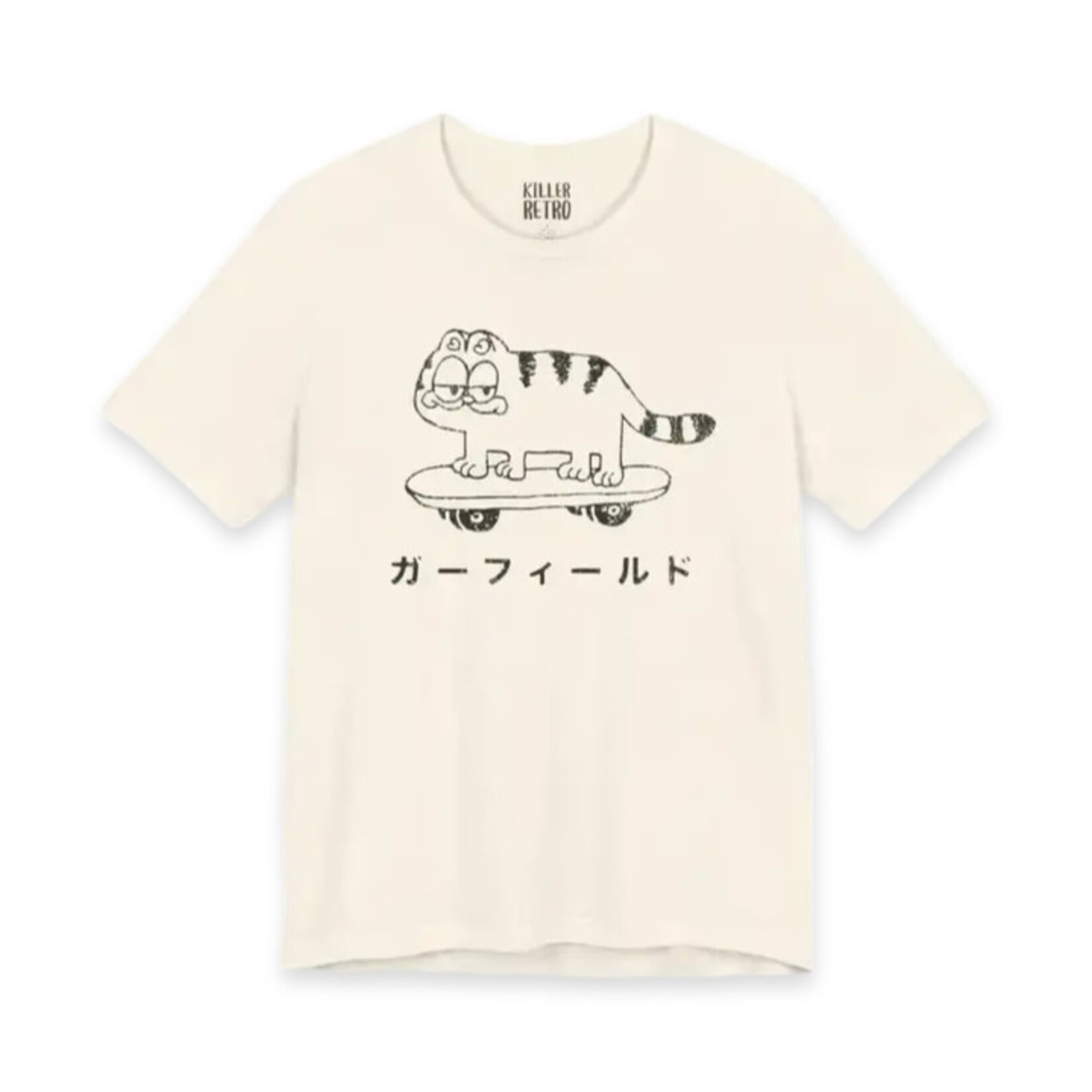 JAPANESE SKATER CAT RETRO GRAPHIC TEE S