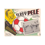 FOUND IMAGES POSTCARD EL REY PELE, SOCCER STAR