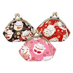 LUCKY CAT COIN PURSES ASSORTED COLORS