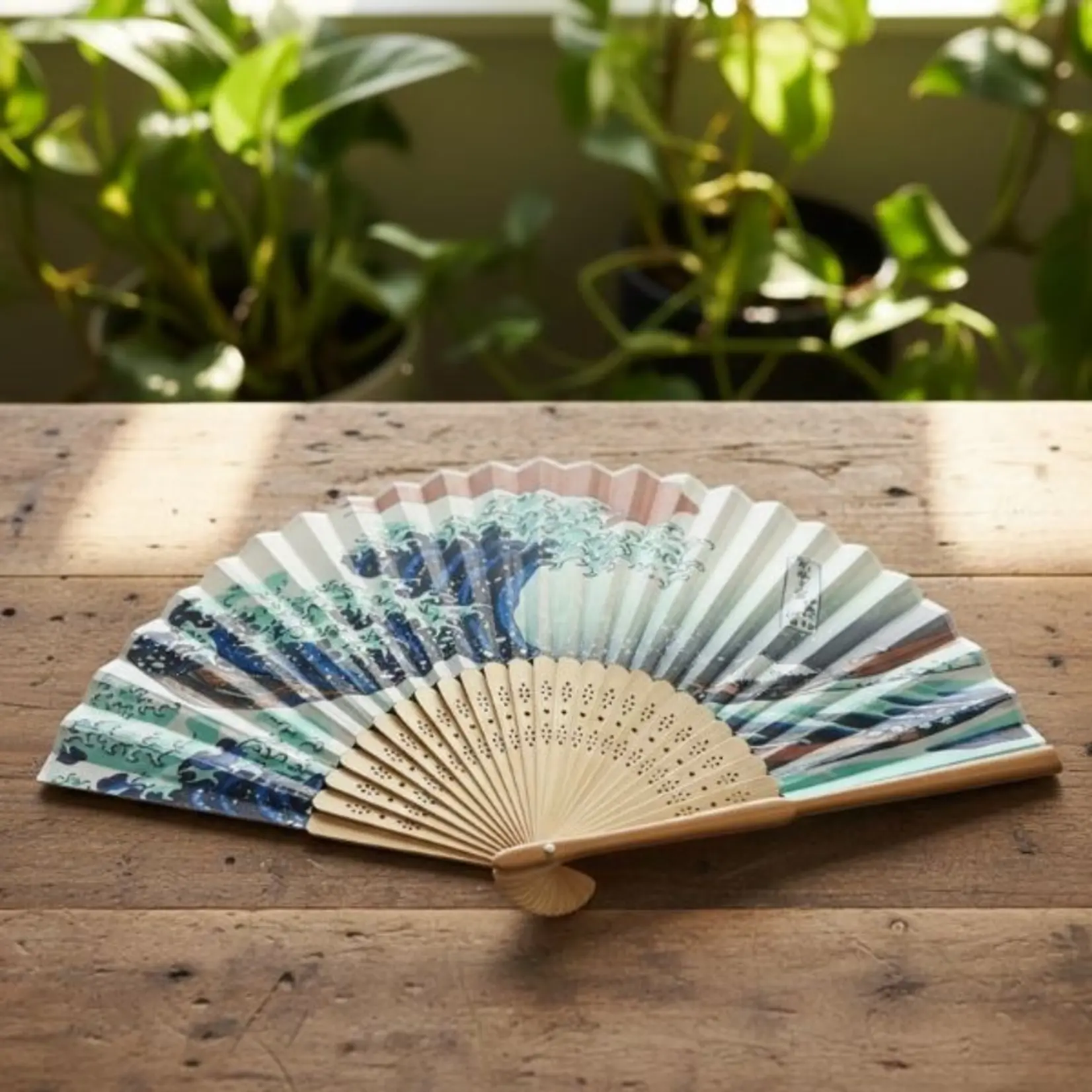 SILK FAN - THE GREAT WAVE
