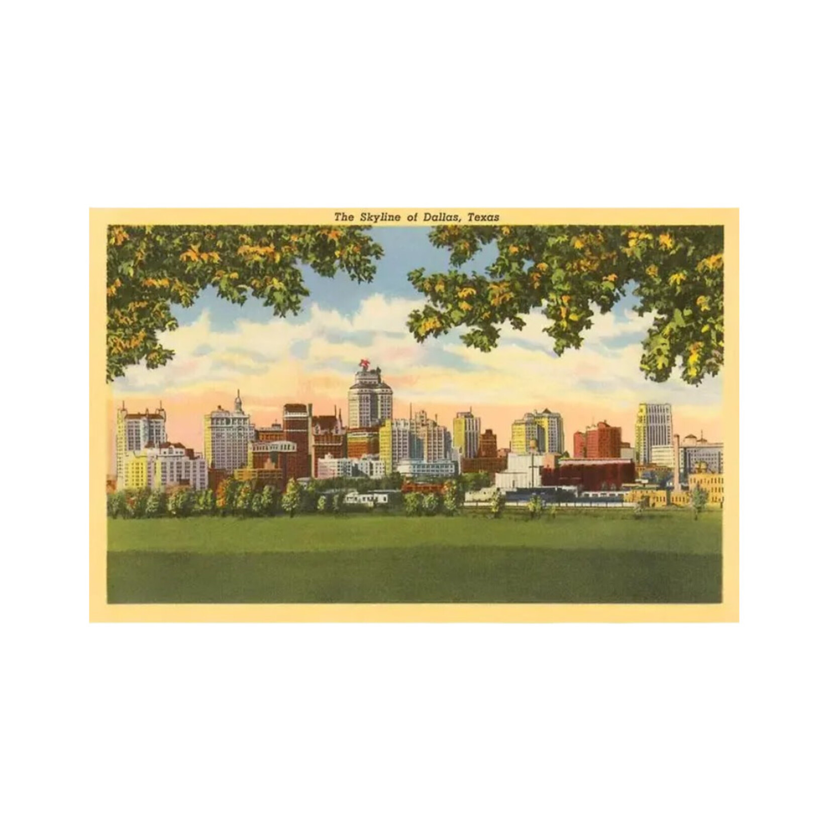 POSTCARD SKYLINE, DALLAS, TEXAS