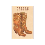 COWBOY BOOTS, DALLAS MAGNET