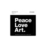 PEACE LOVE ART STICKER