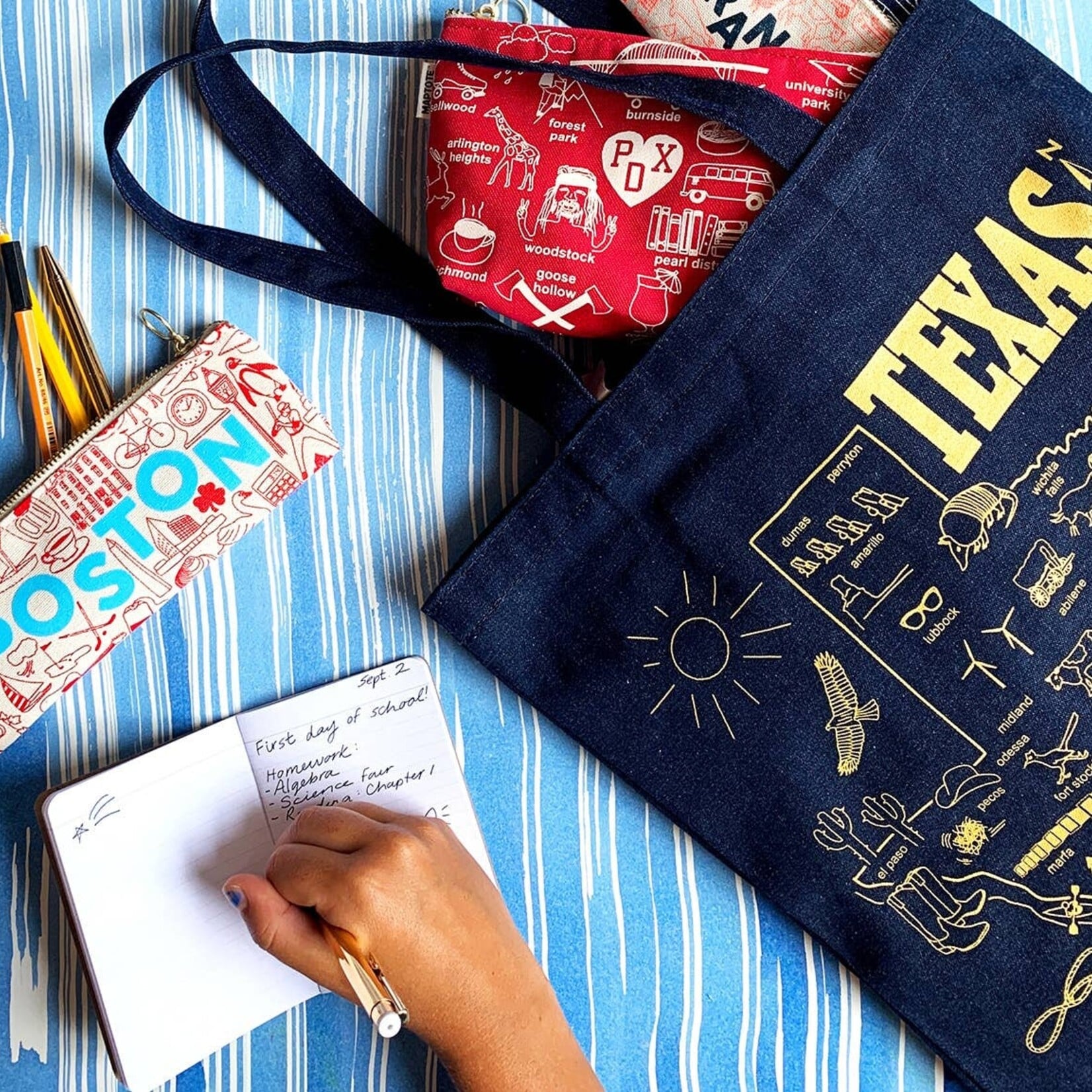 TEXAS DENIM TOTE