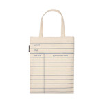 LIBRARY CARD NATURAL TOTE