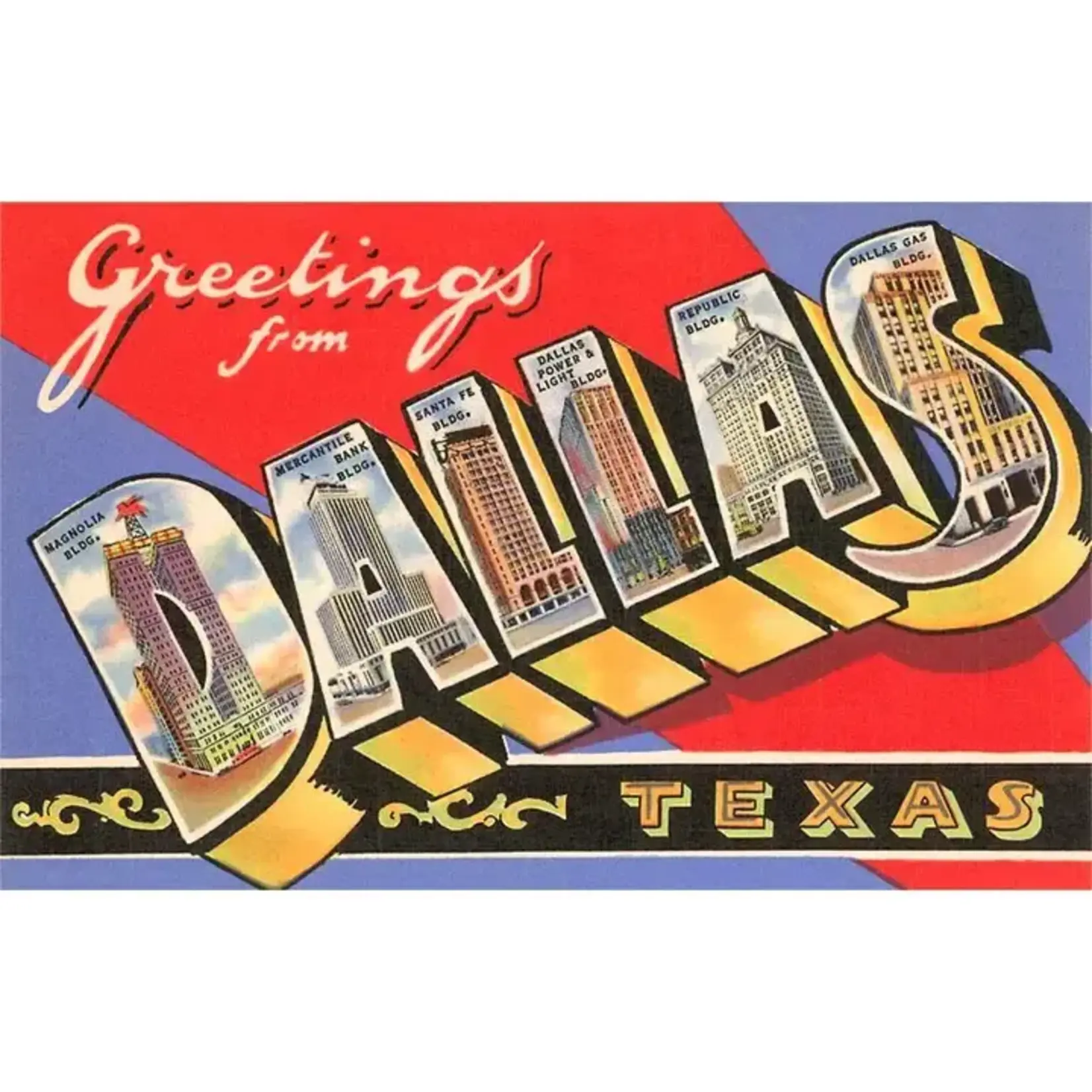 POSTCARD GREETINGS FROM DALLAS, TEXAS