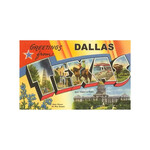 GREETINGS FROM DALLAS POSTCARD