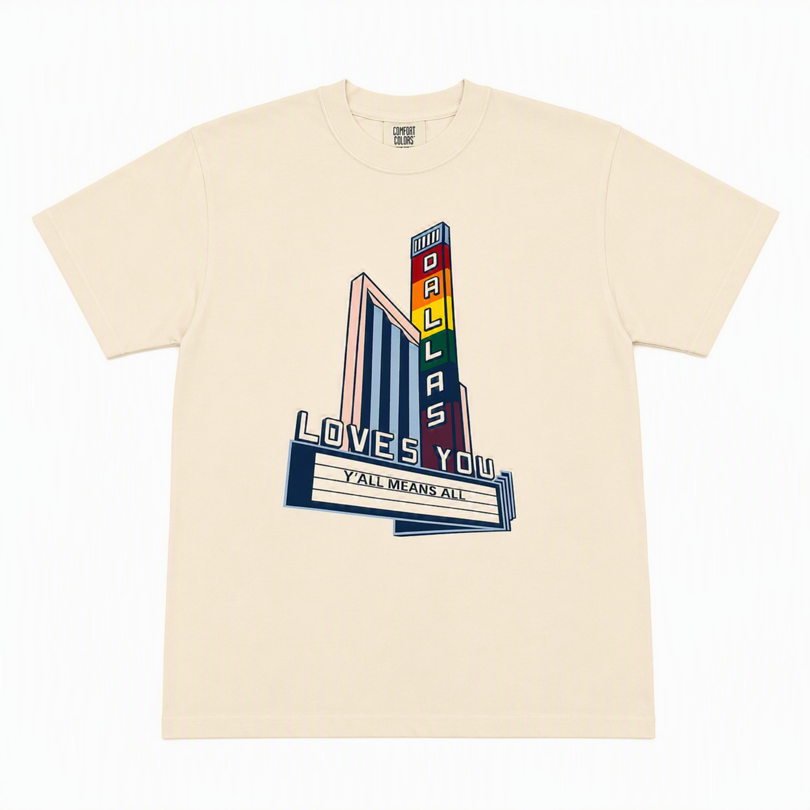 DALLAS LOVES YOU PRIDE TSHIRT SMALL