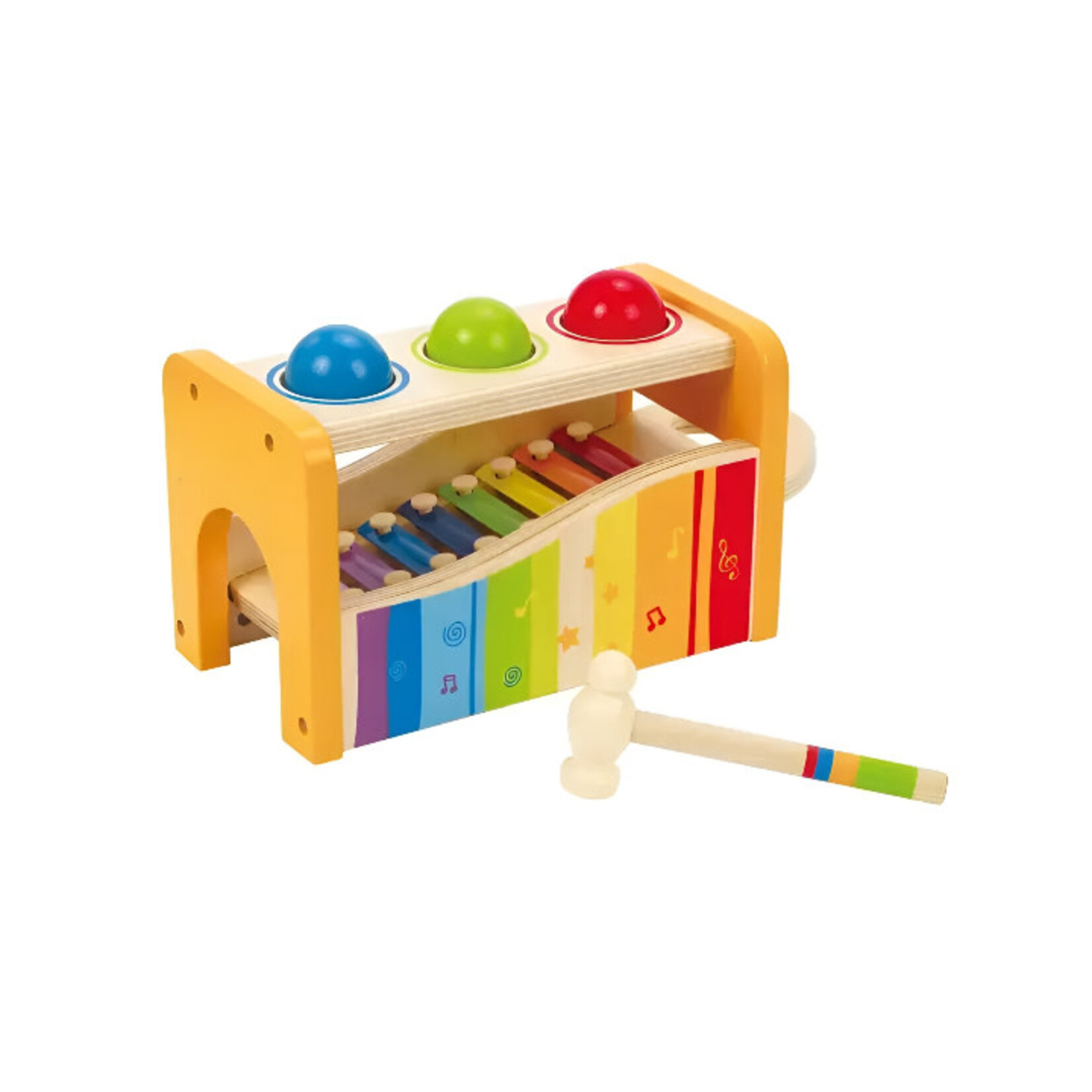 HAPE TOYS POUND & TAP BENCH TODDLER MUSICAL TOY WITH XYLOPHONE