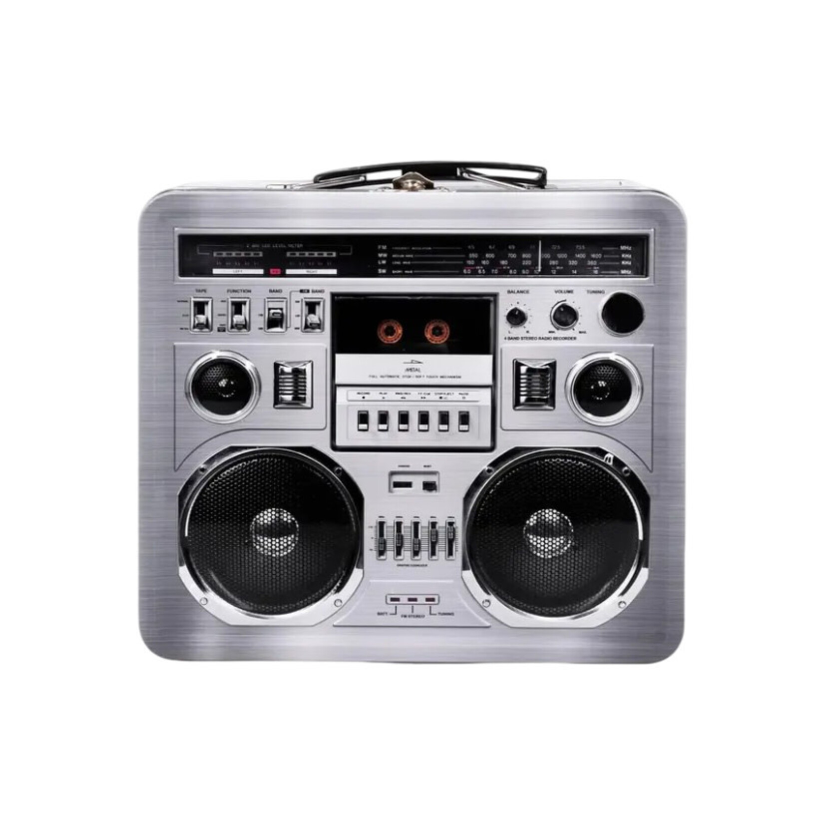 80S BOOM BOX RADIO RETRO METAL LUNCHBOX