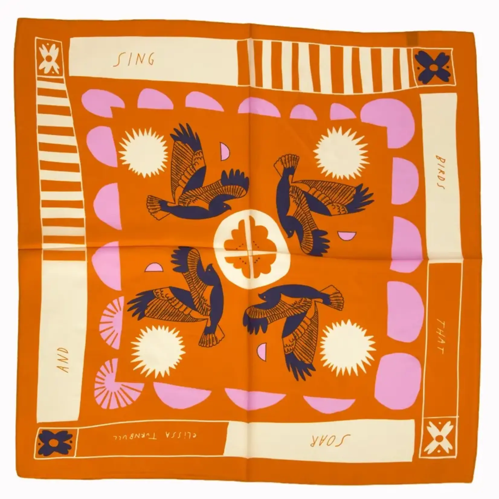 VOYAGER SILK - SILK SCARVES SOAR AND SING SCARF 36 X 36