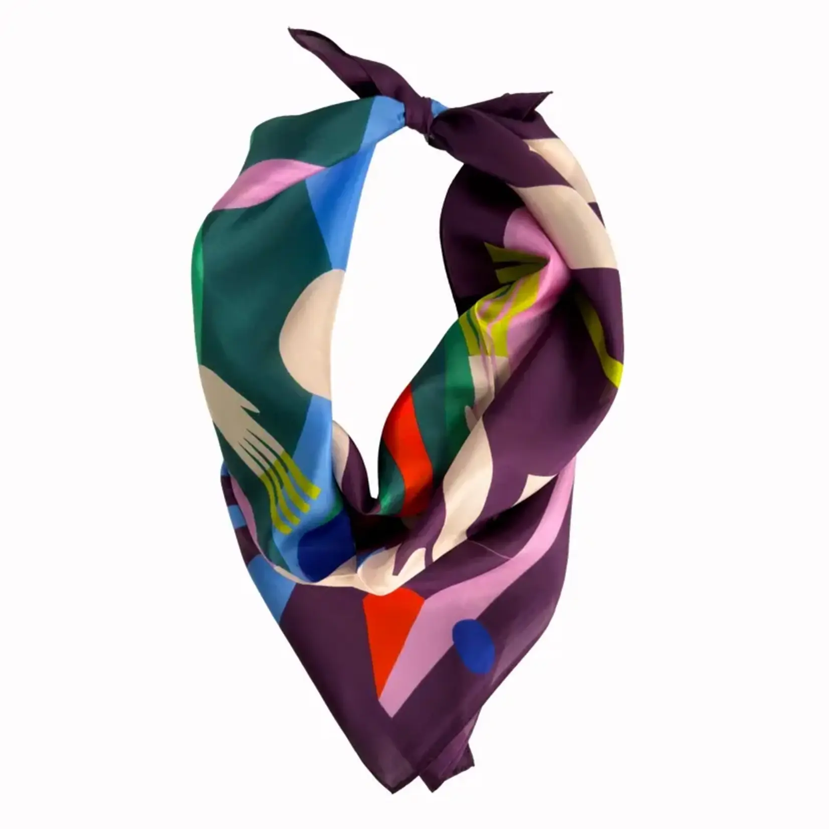 VOYAGER SILK - SILK SCARVES ONWARD THROUGH THE DARKNESS 36 X 36