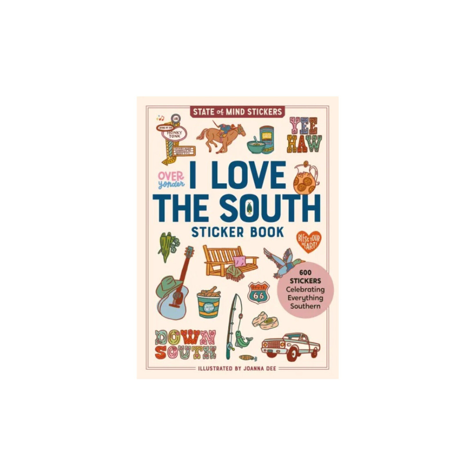 I LOVE THE SOUTH STICKER BOOK